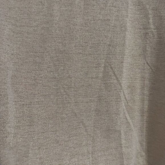 Talbots Women's LARGE Petite Gold Metallic Long Sleeve Crew Neck Tee - Picture 5 of 5